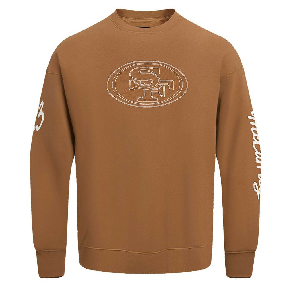 Christian McCaffrey San Francisco 49ers Pro Standard Pullover Crewneck Sweatshirt Brown