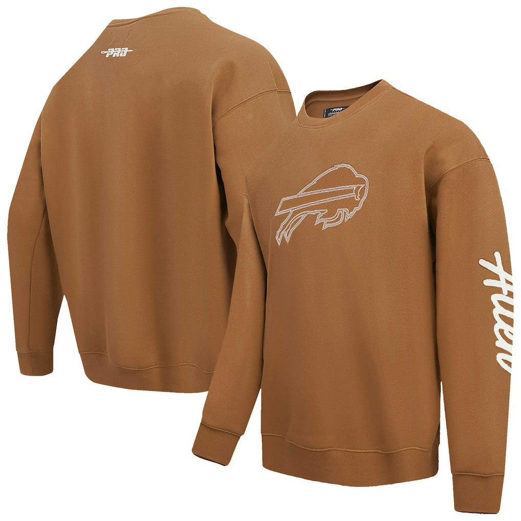 Josh Allen Buffalo Bills Pro Standard Pullover Crewneck Sweatshirt Brown