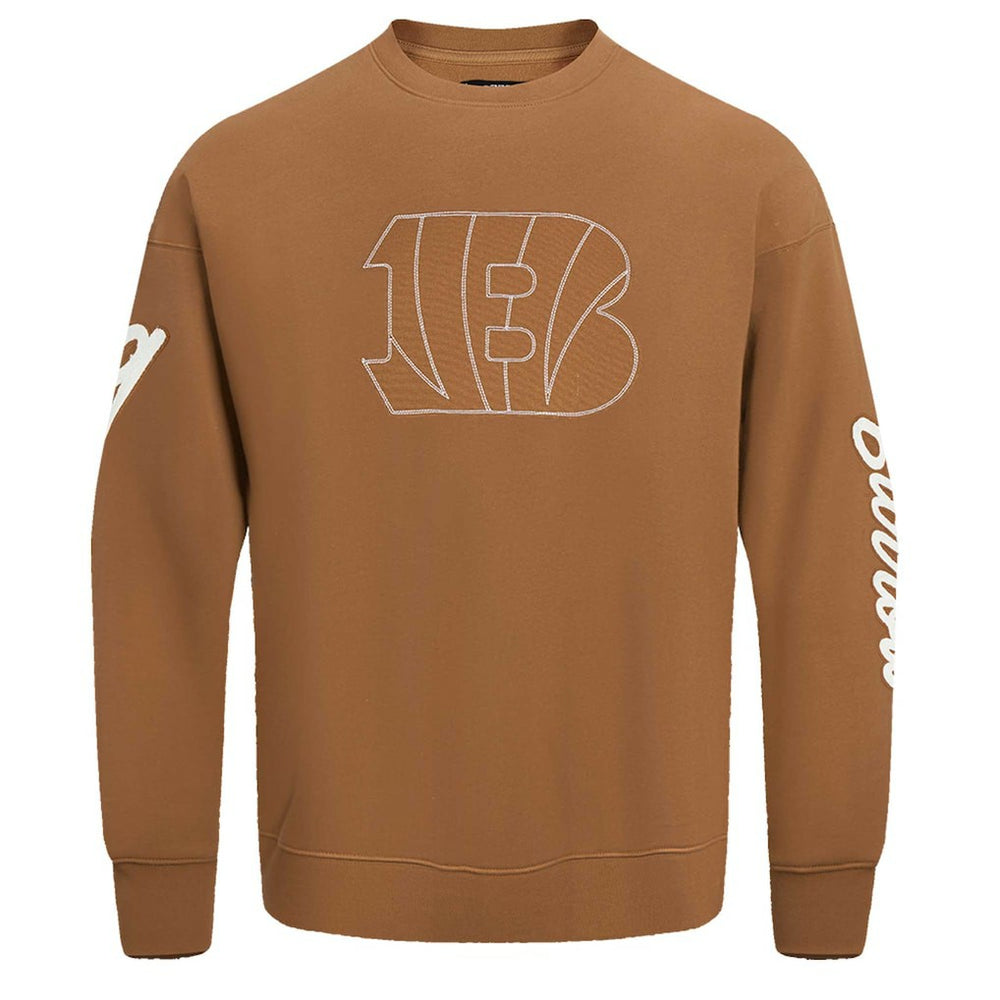 Joe Burrow Cincinnati Bengals Pro Standard Pullover Crewneck Sweatshirt Brown