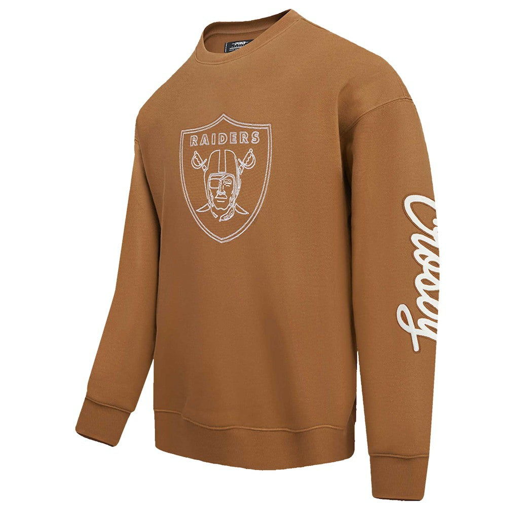 Maxx Crosby Las Vegas Raiders Pro Standard Pullover Crewneck Sweatshirt Brown