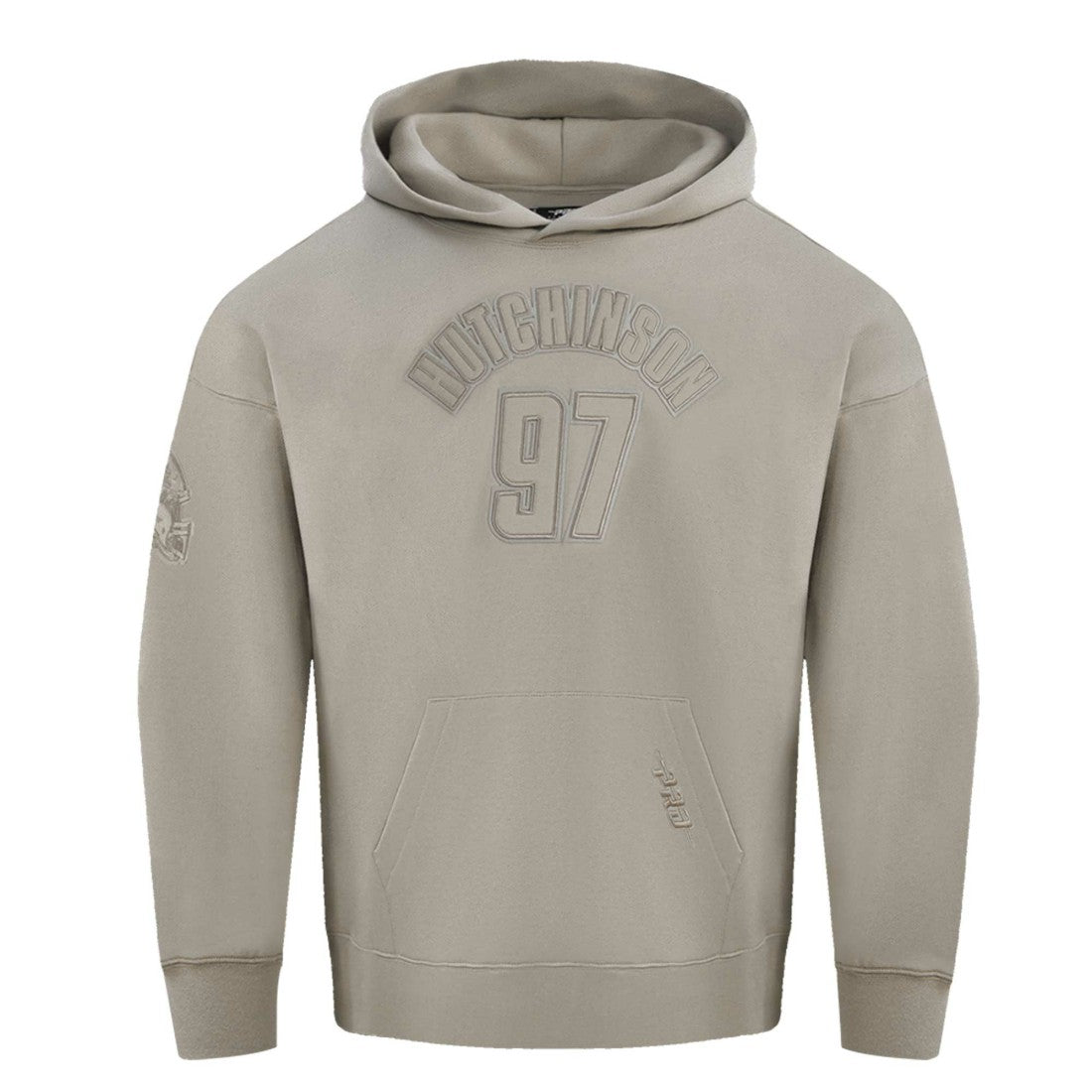 Aidan Hutchinson Detroit Lions Pro Standard Player Name & Number Pullover Hoodie Tan