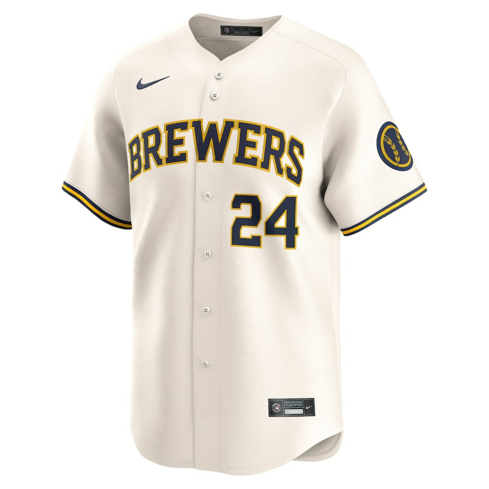 William Contreras Milwaukee Brewers Nike Home Limited Player Jersey - Cream Jerseys
