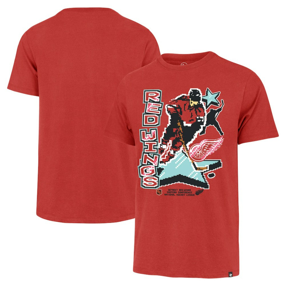 NHL Detroit Red Wings '47 Lamp Lighter Franklin T-Shirt - Red