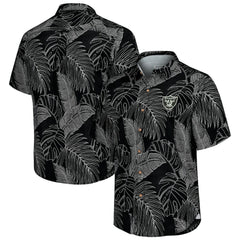 Las Vegas Raiders Sport Vine Line Button-Down Shirt Black