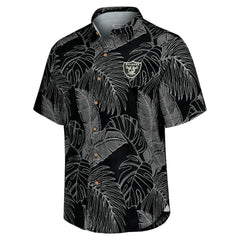 Las Vegas Raiders Sport Vine Line Button-Down Shirt Black