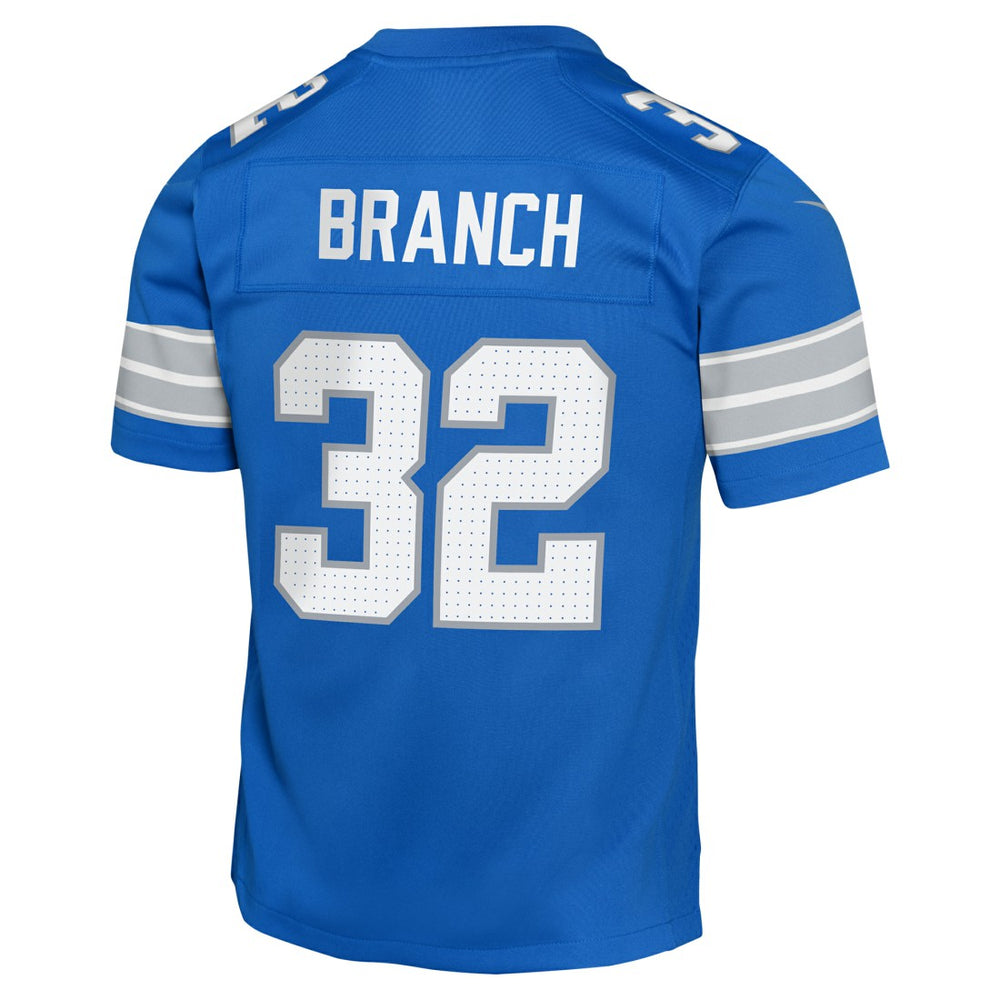 Brian Branch Detroit Lions Youth Game Jersey Blue