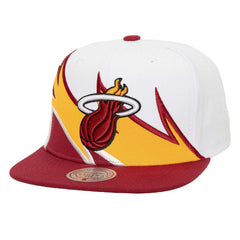 Miami Heat Waverunner Snapback Hat White/Red