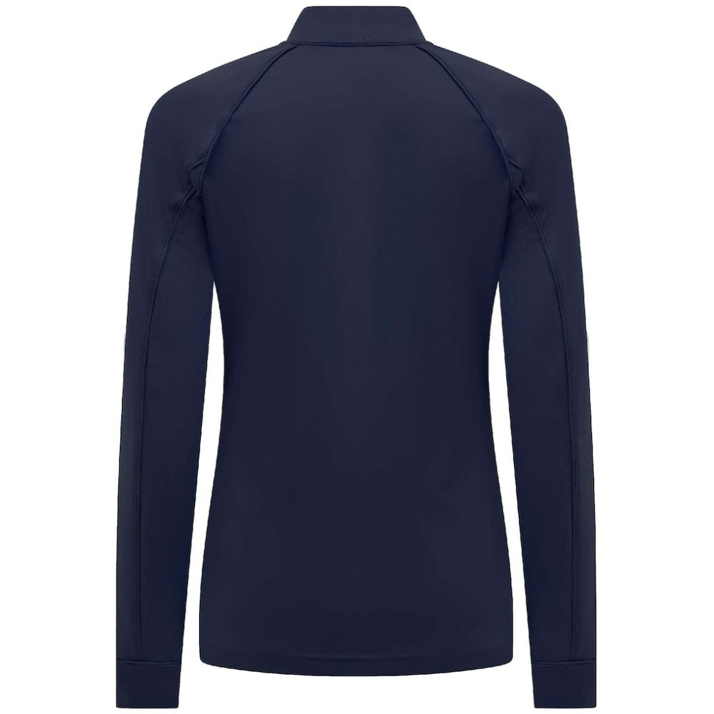NHL Winnipeg Jets Levelwear Women's Kinetic Insignia Core Quarter-Zip Pullover Top - Navy