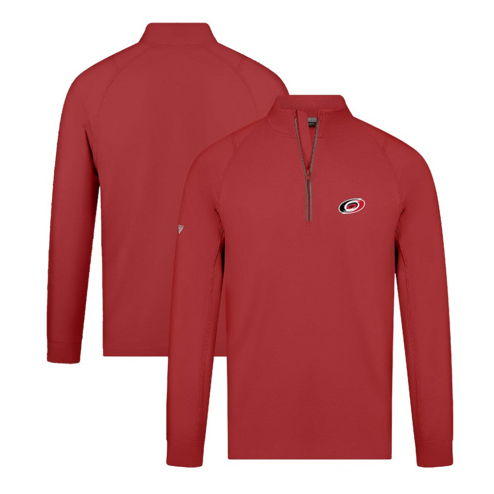 NHL Carolina Hurricanes Levelwear Theory Insignia Core Quarter-Zip Pullover Top - Red