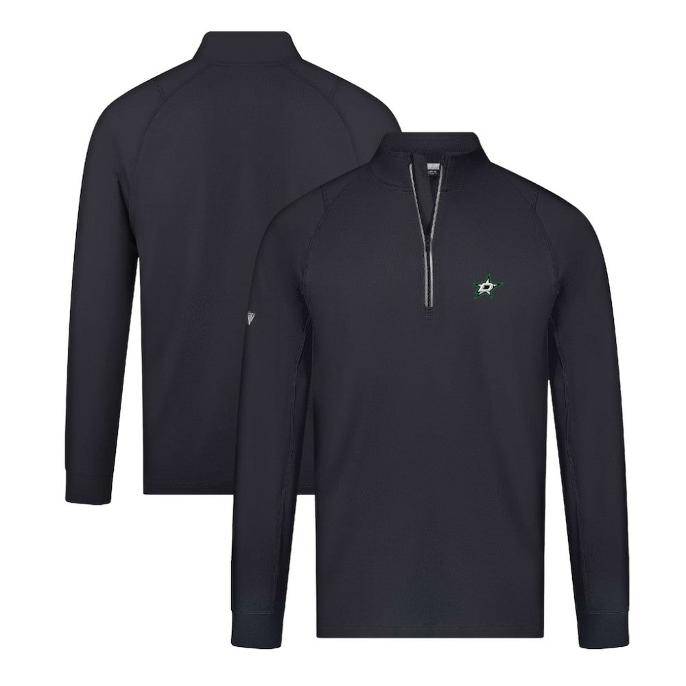NHL Dallas Stars Levelwear Theory Insignia Core Quarter-Zip Pullover Top - Black