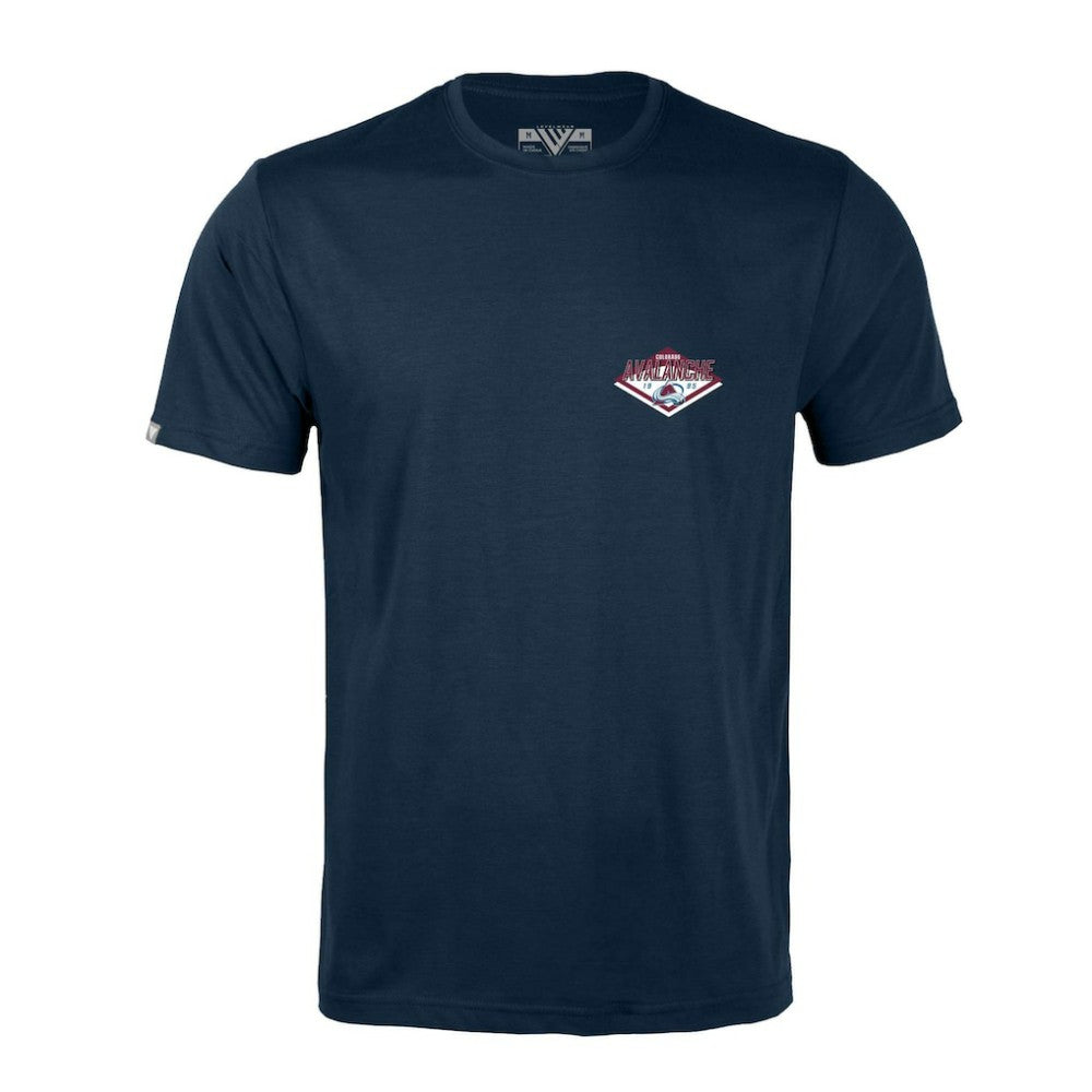 NHL Colorado Avalanche Levelwear Richmond Club Patch 2.0 T-Shirt - Navy