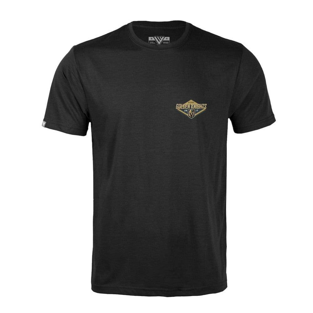 NHL Vegas Golden Knights Levelwear Richmond Club Patch 2.0 T-Shirt - Black