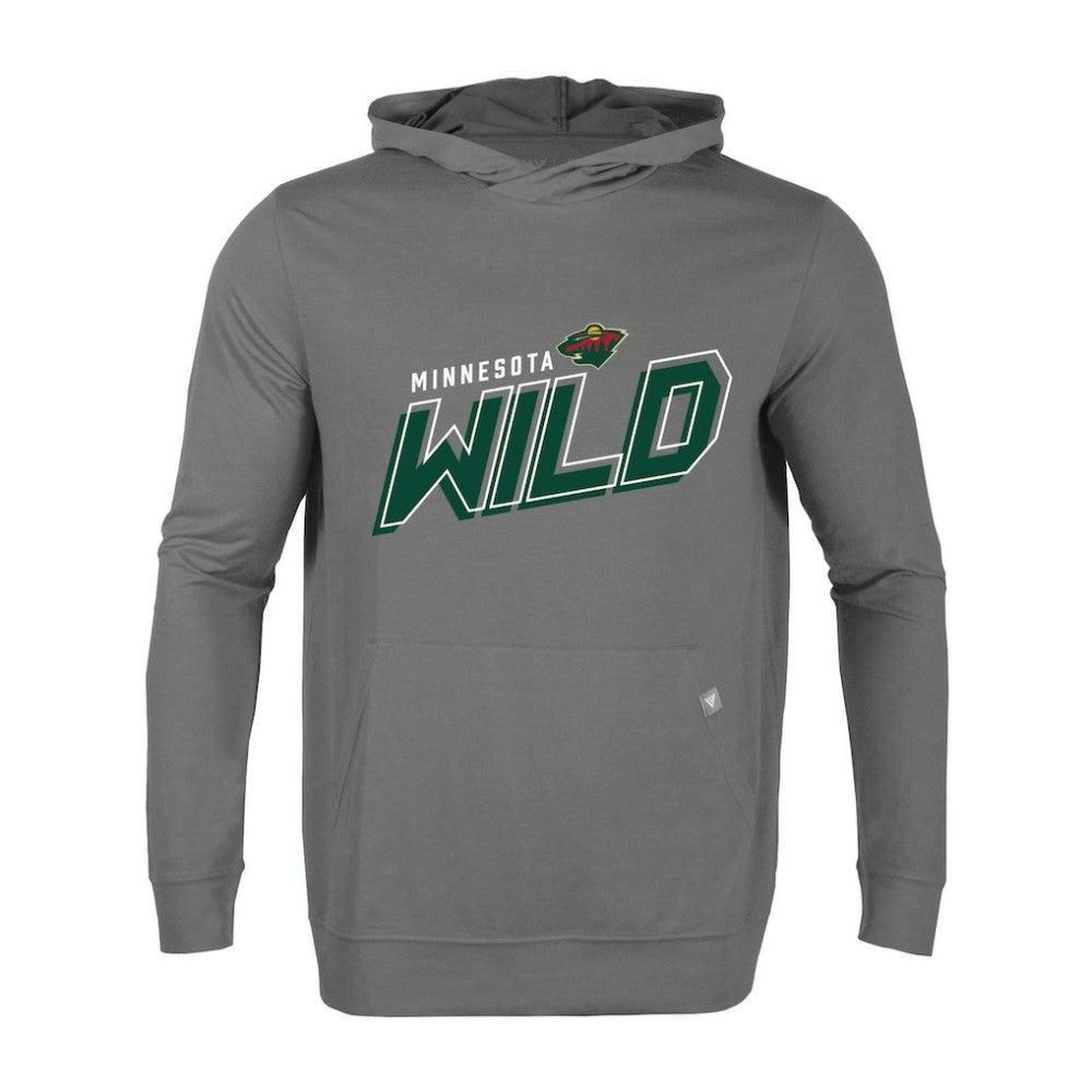 NHL Minnesota Wild Levelwear Relay Premier 2.0 Pullover Hoodie - Gray