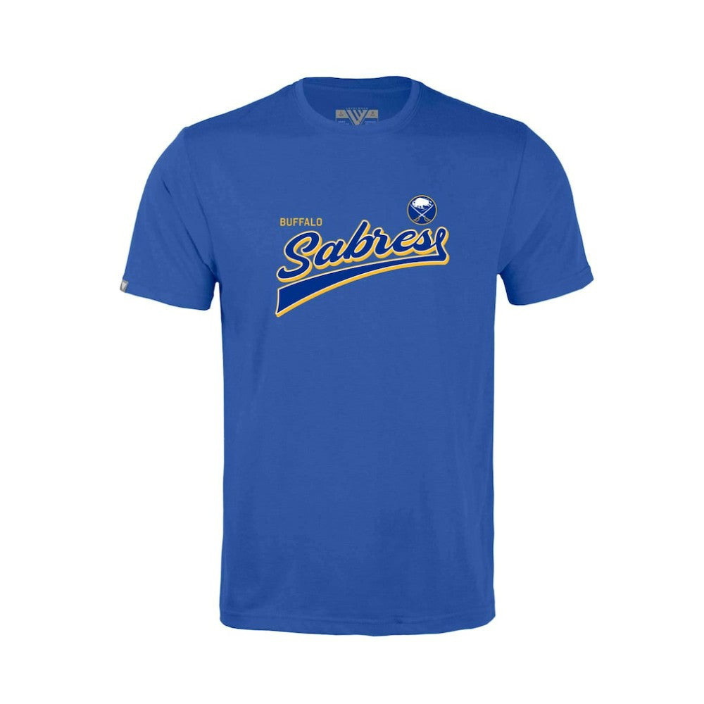 NHL Buffalo Sabres Levelwear Youth Little Richmond Retro Script T-Shirt - Royal