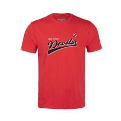 NHL New Jersey Devils Levelwear Youth Little Richmond Retro Script T-Shirt - Red