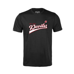 NHL New Jersey Devils Levelwear Youth Little Richmond Retro Script T-Shirt - Black