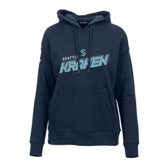 NHL Seattle Kraken Levelwear Women's Adorn Premier 2.0 Fleece Pullover Hoodie - Deep Sea Blue
