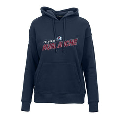 NHL Colorado Avalanche Levelwear Women's Adorn Premier 2.0 Fleece Pullover Hoodie - Navy