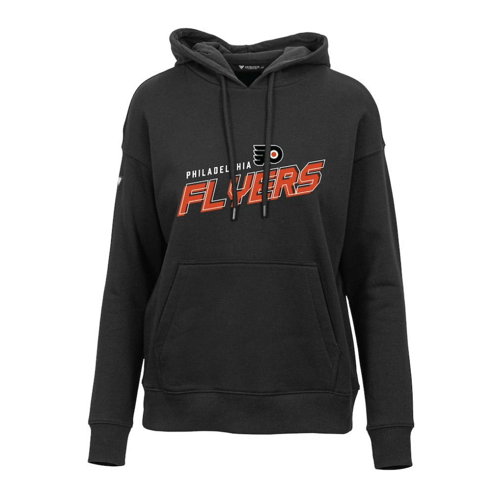 NHL Philadelphia Flyers Levelwear Women's Adorn Premier 2.0 Fleece Pullover Hoodie - Black