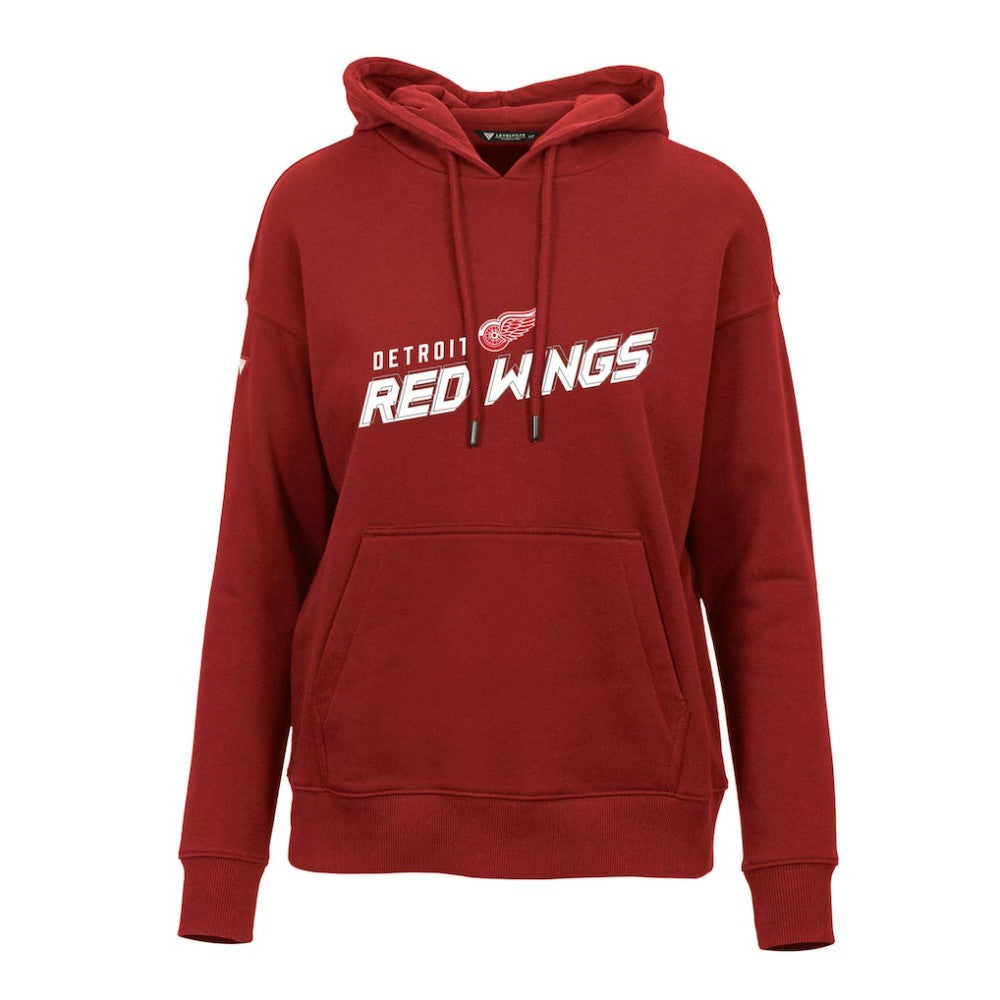 NHL Detroit Red Wings Levelwear Women's Adorn Premier 2.0 Fleece Pullover Hoodie - Red