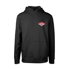 NHL Carolina Hurricanes Levelwear Youth Podium Club Patch 2.0 Fleece Pullover Hoodie - Black