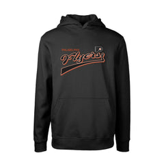 NHL Philadelphia Flyers Levelwear Youth Podium Retro Script Fleece Pullover Hoodie - Black
