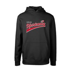 NHL Carolina Hurricanes Levelwear Youth Podium Retro Script Fleece Pullover Hoodie - Black