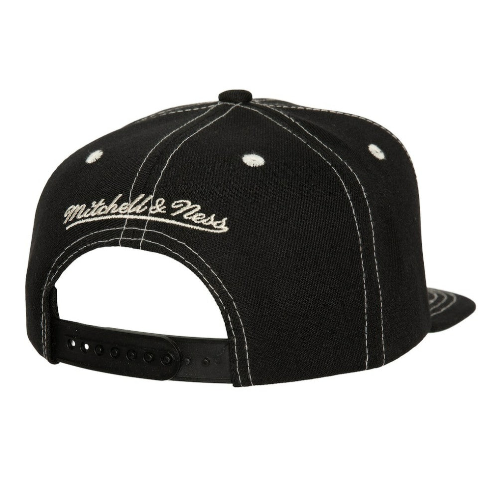NHL Pittsburgh Penguins Mitchell & Ness Energy Contrast Natural Snapback Hat - Black