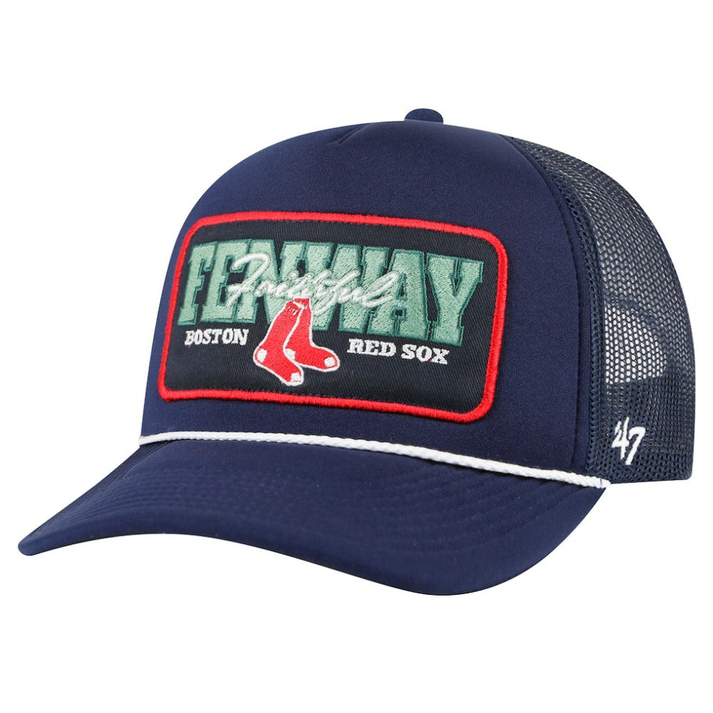 Boston Red Sox '47 Local Patch Foam Front Trucker Adjustable Hat - Navy Hats