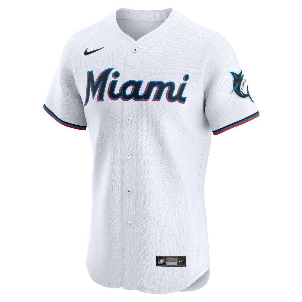 Eury Perez Miami Marlins Nike Home Elite Player Jersey - White Jerseys