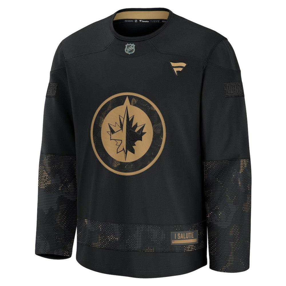 NHL Winnipeg Jets Fanatics 2024 Military Appreciation Practice Jersey - Black