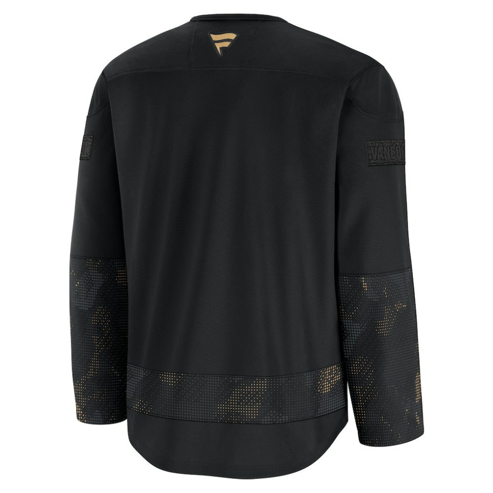 NHL Vancouver Canucks Fanatics 2024 Military Appreciation Practice Jersey - Black