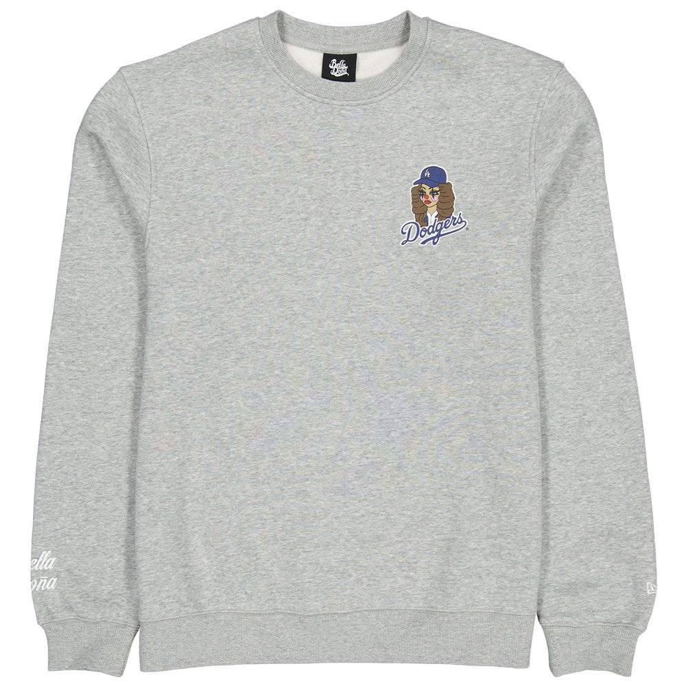 New Era Women's Bella Dona x Los Angeles Dodgers Pullover Sweatshirt - Gray Pullover