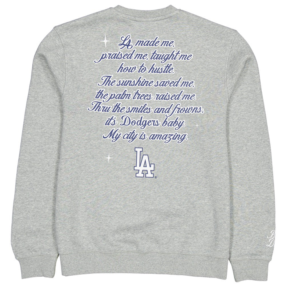 New Era Women's Bella Dona x Los Angeles Dodgers Pullover Sweatshirt - Gray Pullover