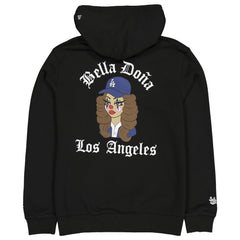 New Era Women's Bella Dona x Los Angeles Dodgers Pullover Hoodie - Black Hoodies