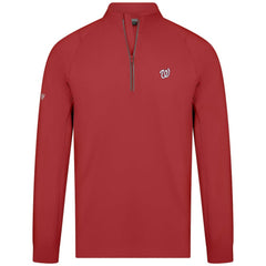 Washington Nationals Levelwear Theory Insignia Quarter-Zip Pullover - Red Pullover