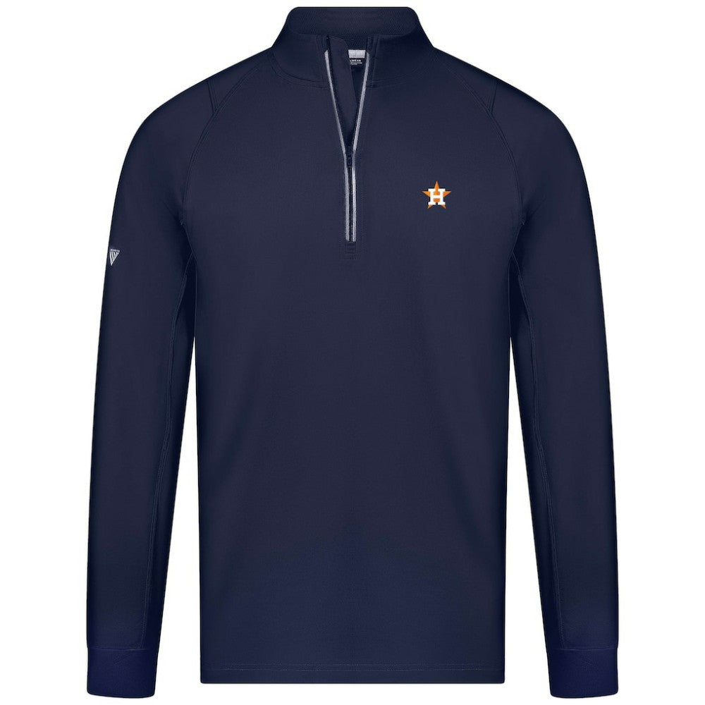 Houston Astros Levelwear Theory Insignia Quarter-Zip Pullover - Navy Pullover