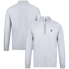 Los Angeles Dodgers Levelwear Theory Insignia Quarter-Zip Pullover - White Pullover