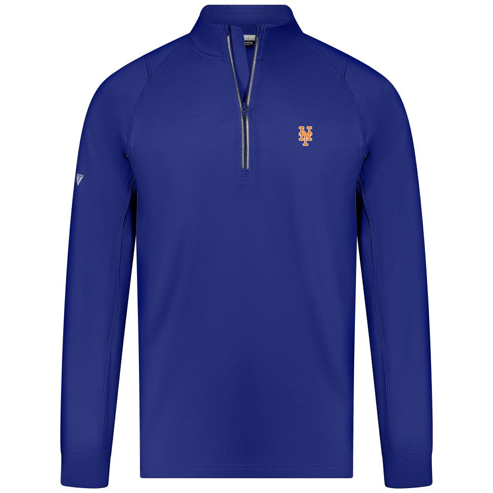 New York Mets Levelwear Theory Insignia Quarter-Zip Pullover - Royal Pullover