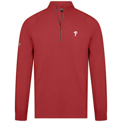 Philadelphia Phillies Levelwear Theory Insignia Quarter-Zip Pullover - Red Pullover