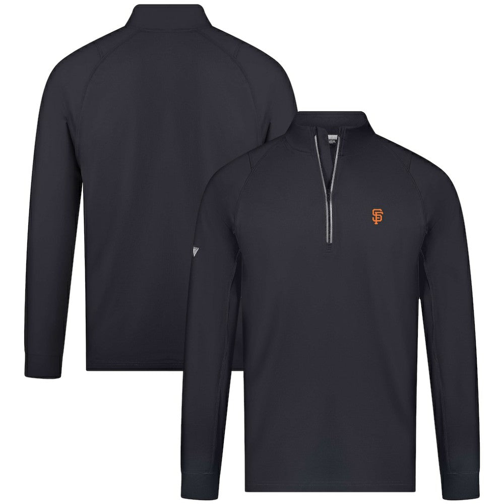 San Francisco Giants Levelwear Theory Insignia Quarter-Zip Pullover - Black Pullover