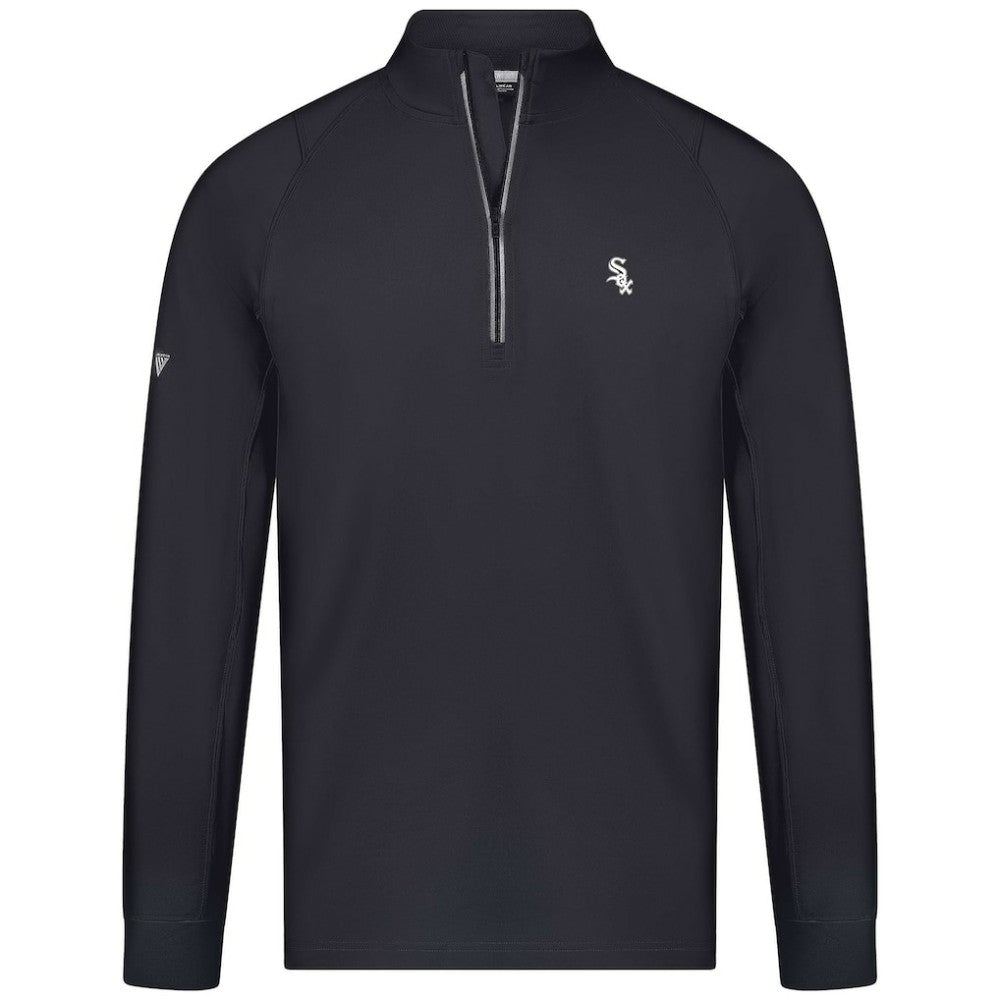 Chicago White Sox Levelwear Theory Insignia Quarter-Zip Pullover - Black Pullover