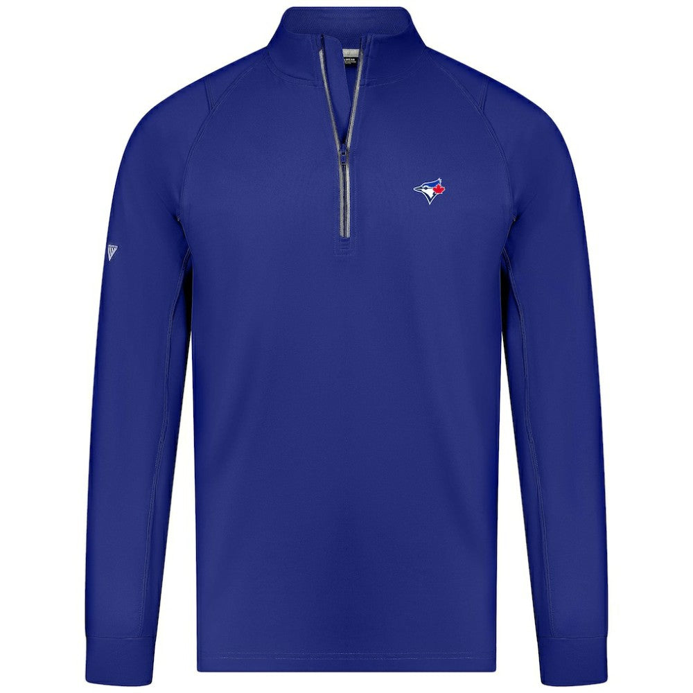 Toronto Blue Jays Levelwear Theory Insignia Quarter-Zip Pullover - Royal Pullover