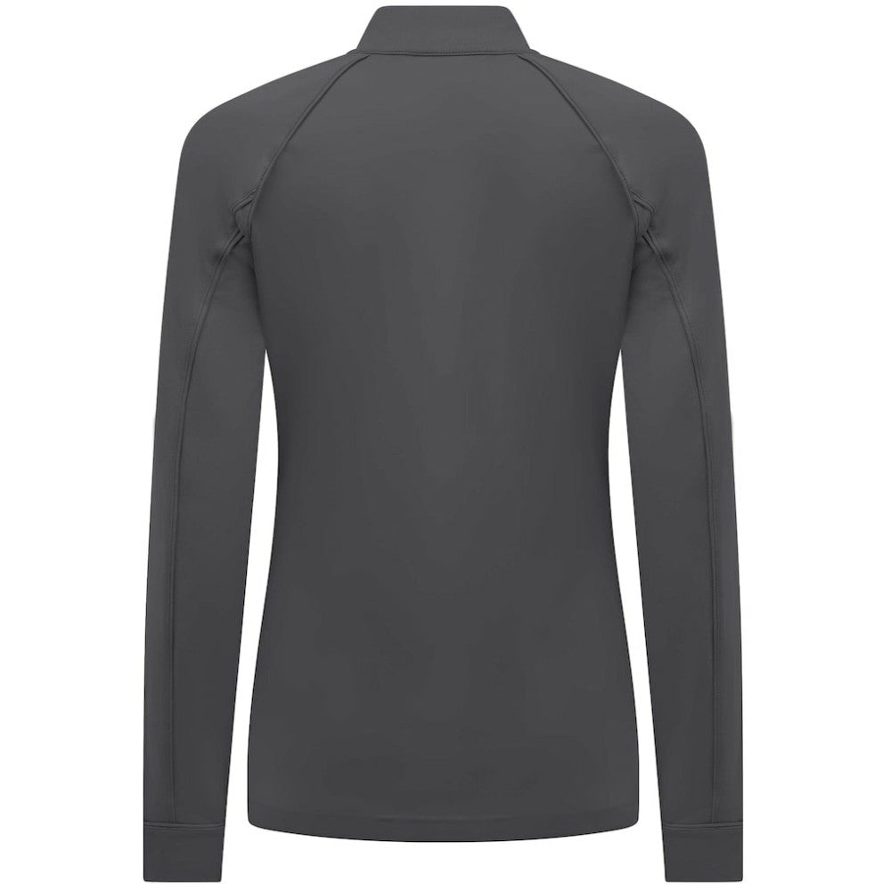 Seattle Mariners Levelwear Women's Kinetic Insignia Quarter-Zip Pullover - Charcoal Pullover
