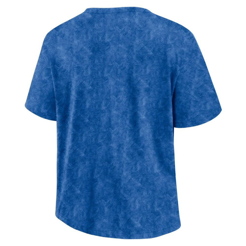 NHL New York Rangers Fanatics Women's Faded Wash T-Shirt - Blue