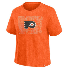NHL Philadelphia Flyers Fanatics Women's Faded Wash T-Shirt - Orange