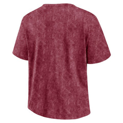 NHL Colorado Avalanche Fanatics Women's Faded Wash T-Shirt - Burgundy