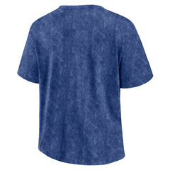 NHL Tampa Bay Lightning Fanatics Women's Faded Wash T-Shirt - Blue