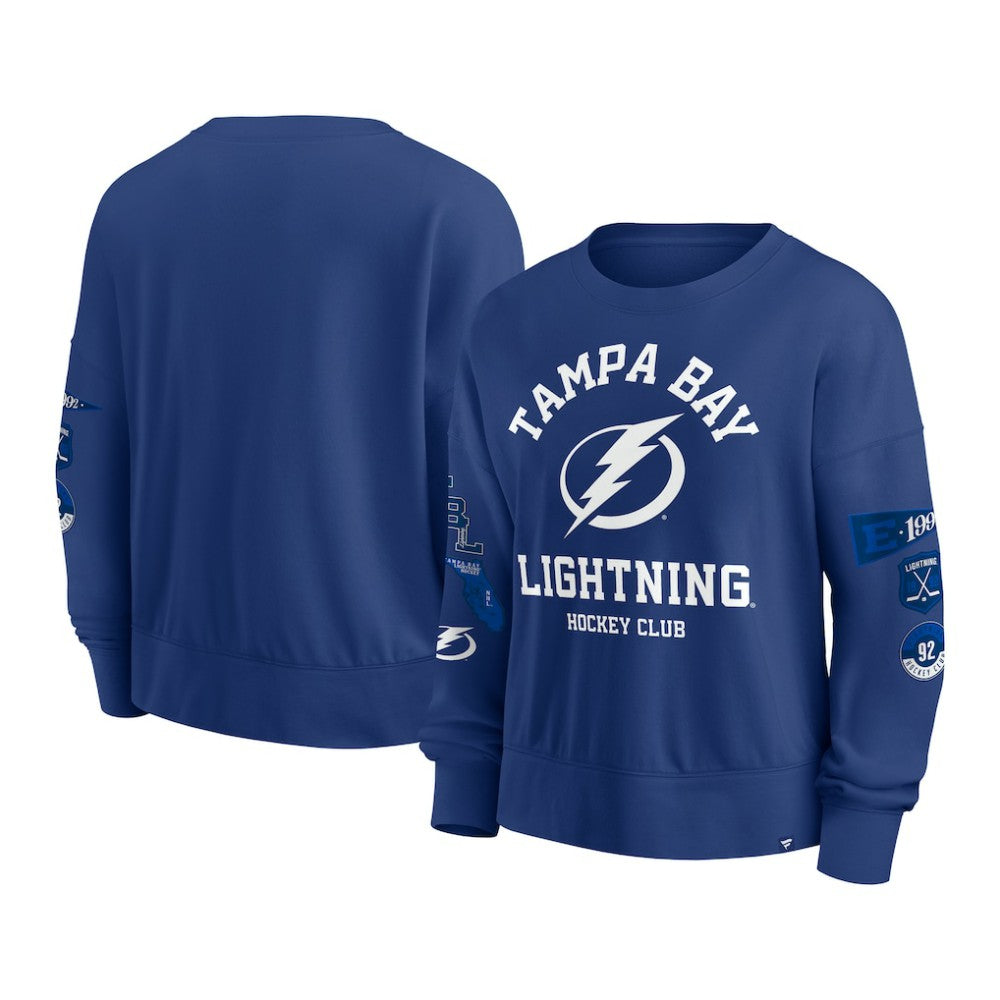 NHL Tampa Bay Lightning Fanatics Women's Go Team Pullover Sweatshirt - Blue