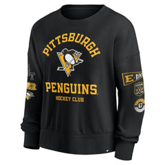 NHL Pittsburgh Penguins Fanatics Women's Go Team Pullover Sweatshirt - Black